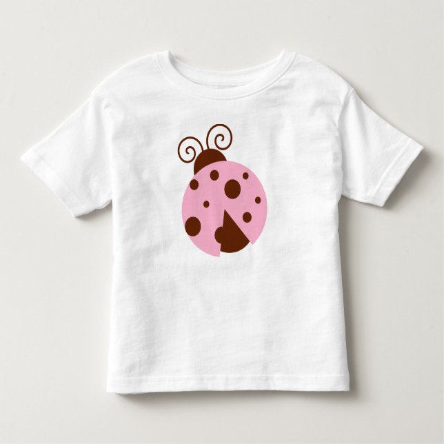 Camiseta Infantil Ladybug, Ladybug Rosa, Ladybug Cute, Ladybug (Frente)