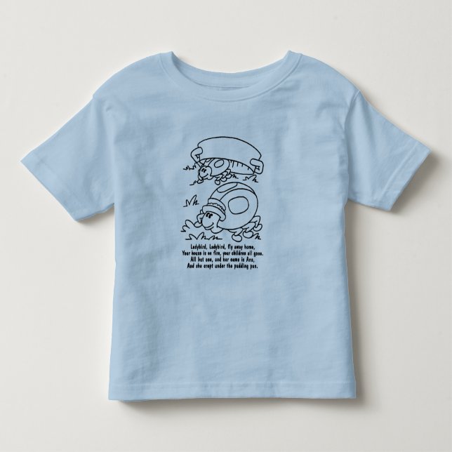 Camiseta Infantil Ladybug, ladybug, voe para casa! (Frente)