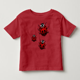 Camiseta Infantil Ladybug Toddler Shirt Cute Ladybug Topo