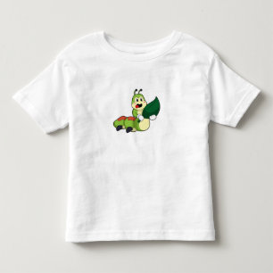 Camiseta Infantil Lagarta com Folha