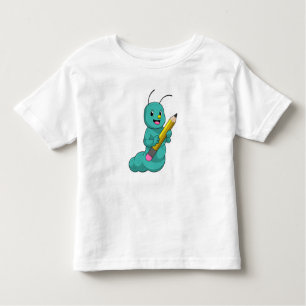 Camiseta Infantil Lagarta com Lápis
