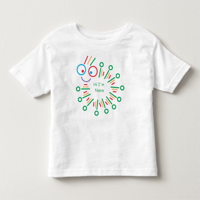 Camiseta Infantil lagarta fofa (Frente)