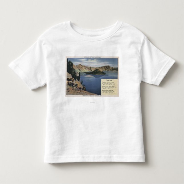 Camiseta Infantil Lago crater, Oregon - observação (Frente)