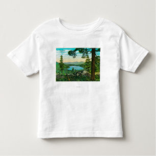 Camiseta Infantil Lago Donner, Califórnia de Ridge