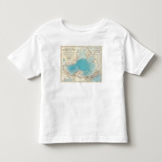 Camiseta Infantil Lago hidrográfico Mendota do mapa (Frente)