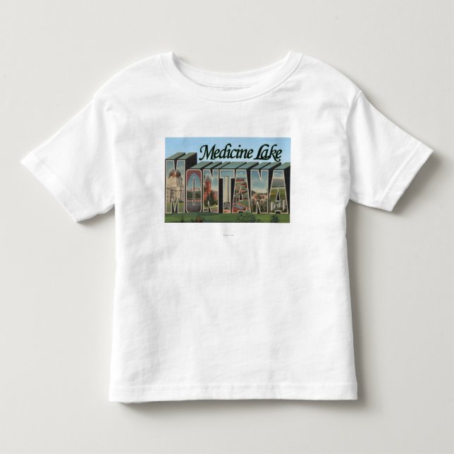 Camiseta Infantil Lago medicine, Montana (Frente)