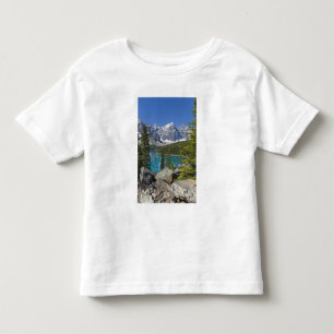 Camiseta Infantil Lago Moraine, Canadian Rockies, Alberta, Canadá