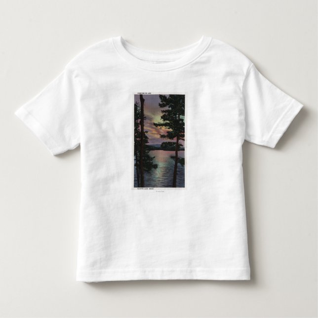 Camiseta Infantil Lago Payette, identificação - Evintide na cena do (Frente)