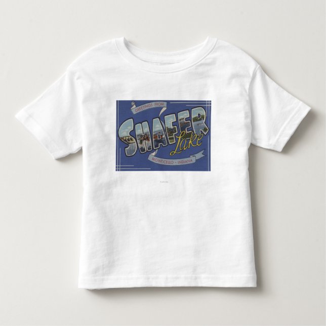 Camiseta Infantil Lago Shafer - grandes cenas da letra (Frente)