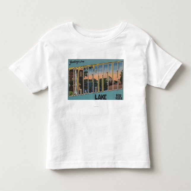 Camiseta Infantil Lago Skaneateles, New York - grandes cenas da (Frente)