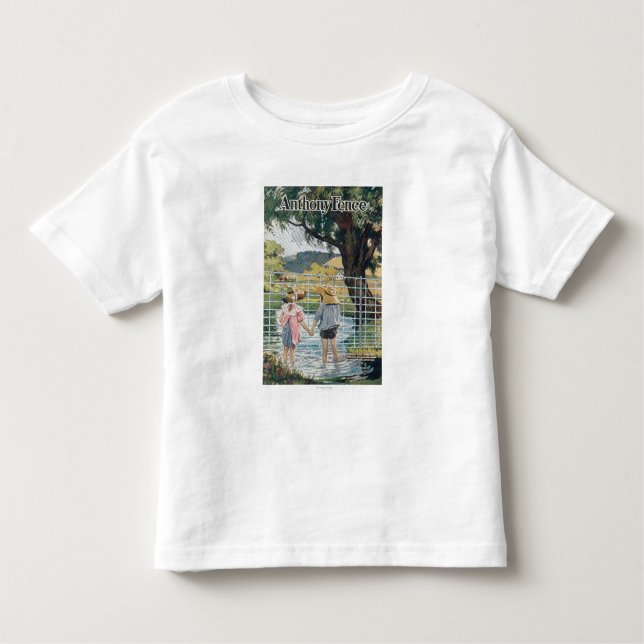Camiseta Infantil Lagoa e miúdos americanos da cerca do Co do aço & (Frente)