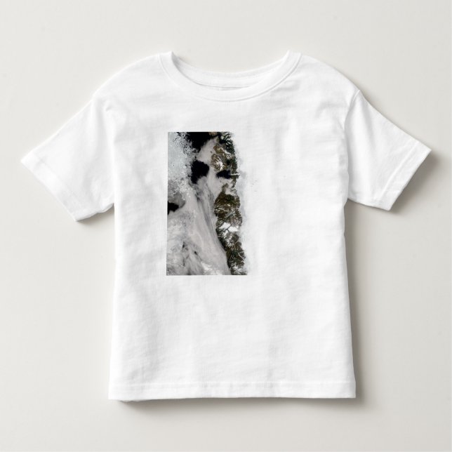 Camiseta Infantil Lagoas de Meltwater ao longo da costa oeste da Gro (Frente)