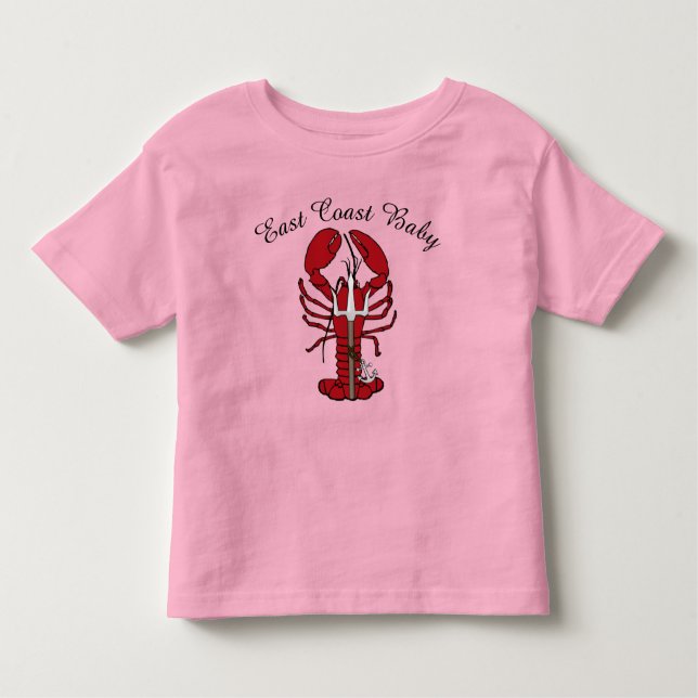 Camiseta Infantil Lagosta Oriental Nova Escócia Canadá Todler (Frente)
