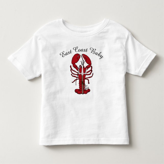 Camiseta Infantil Lagosta Oriental Nova Escócia Canadá Todler (Frente)
