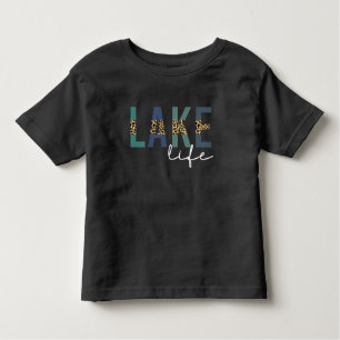 Camiseta Infantil Lake Life Cheetah Impressão Tipografia