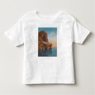 Camiseta Infantil Lake Tahoe, CA - rocha da caverna da opinião do