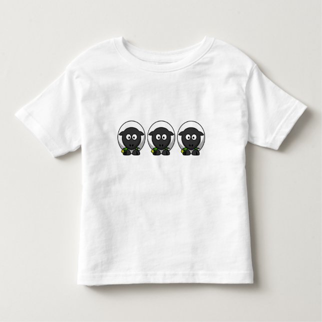 Camiseta Infantil Lâmpada de Cartoon Bonita (Frente)
