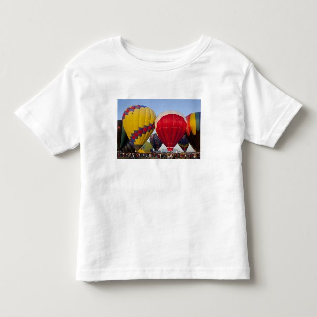 Camiseta Infantil Lançando balões de ar quente (Frente)