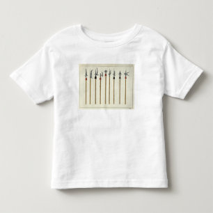 Camiseta Infantil Lanças, lanças, halberds e partisanes, placa par