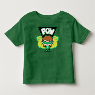 Camiseta Infantil Lanterna Verde Chibi Formando Punhos Gigantes