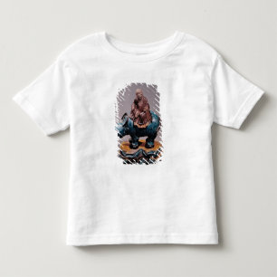Camiseta Infantil Lao-Tzu em seu búfalo, dinastia de Qing