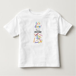 Camiseta Infantil Lápis Colorido Festa de Aniversário de criança de