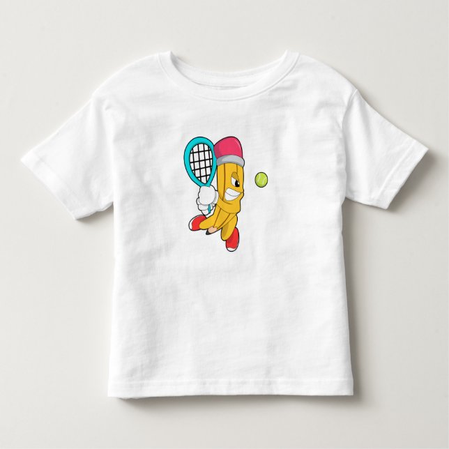 Camiseta Infantil Lápis em Tênis com suporte Tênis (Frente)