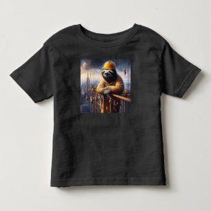 Camiseta Infantil Largura a trabalhar o alto aço