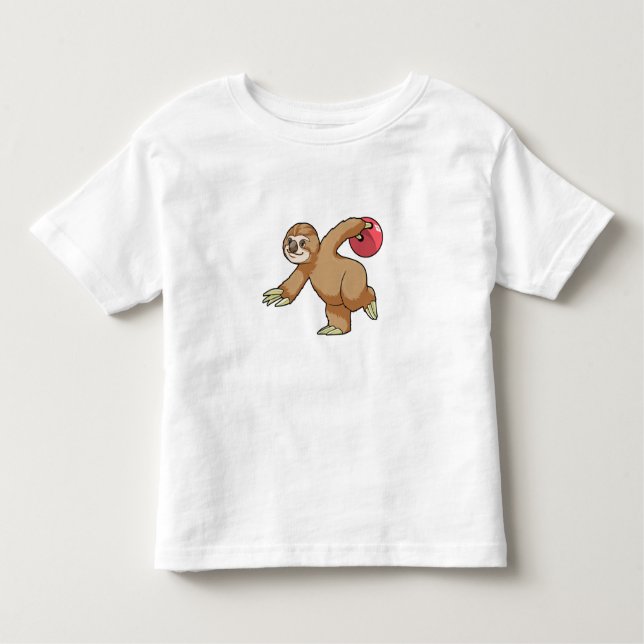 Camiseta Infantil Largura em Boliches com Bola de boliche (Frente)