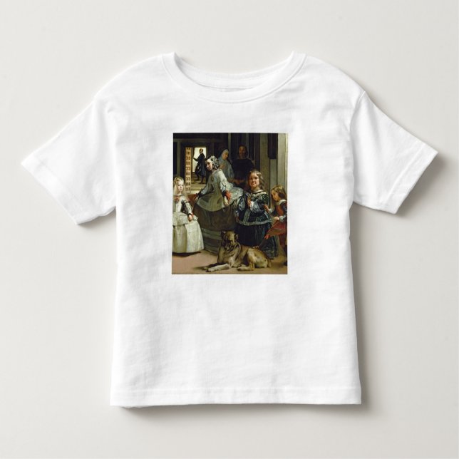 Camiseta Infantil Las Meninas ou família de Philip IV, c.1656 (Frente)