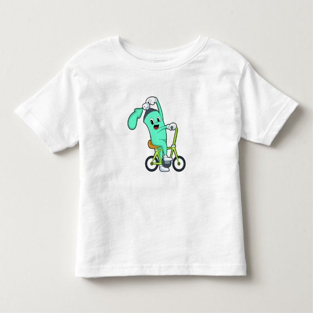 Camiseta Infantil Lata de pulverização com Bicicleta (Frente)