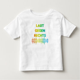 Camiseta Infantil Laut gegen rechts No5