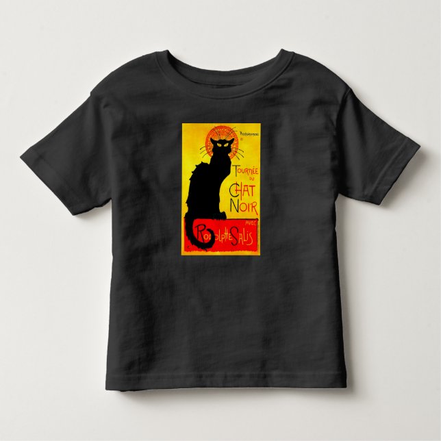 Camiseta Infantil Le Chat Noir Vintage (Frente)