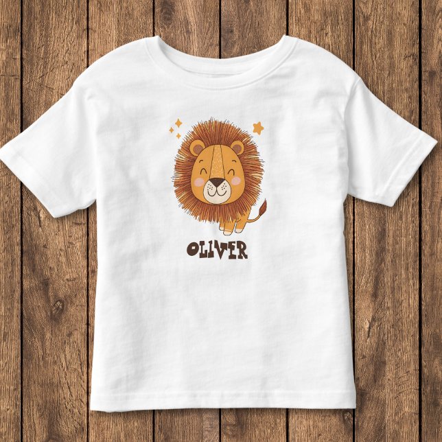 Camiseta Infantil Leão branco (Criador carregado)