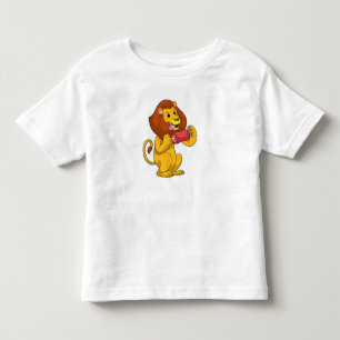 Camiseta Infantil Leão com carne