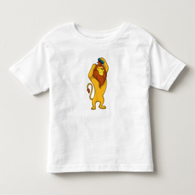 Camiseta Infantil Leão com Comb (Frente)