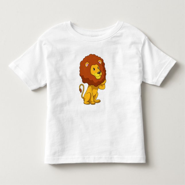 Camiseta Infantil Leão com Curls (Frente)