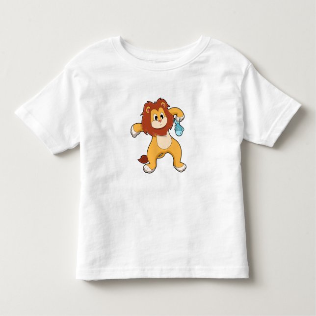 Camiseta Infantil Leão com Peixe (Frente)