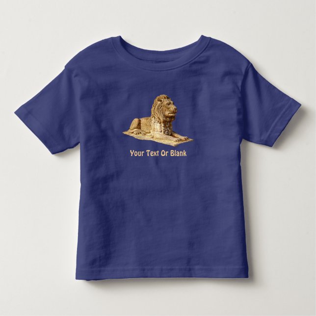 Camiseta Infantil Leão de pedra (Frente)