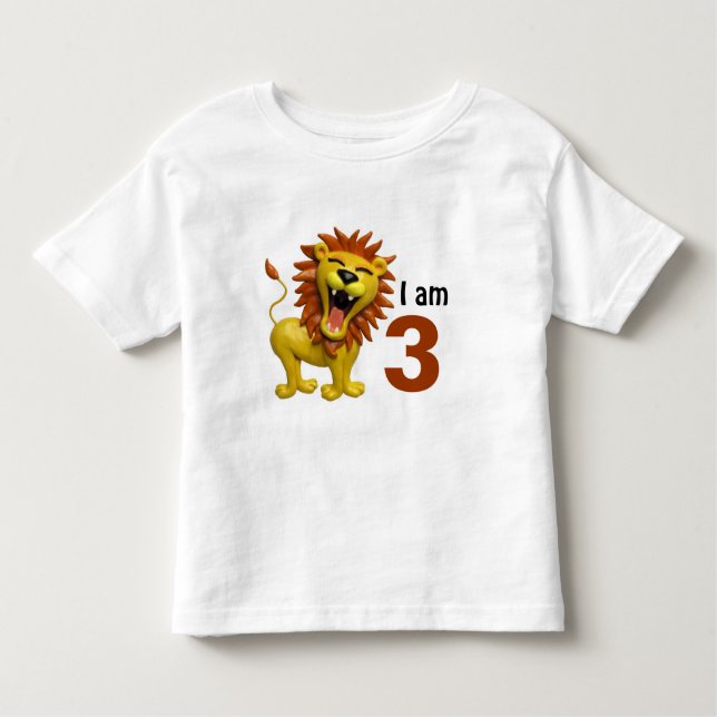 Camiseta Infantil Leão que ruje (Frente)