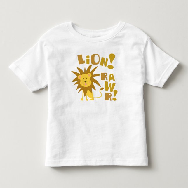 Camiseta Infantil Leão Rawr (Frente)