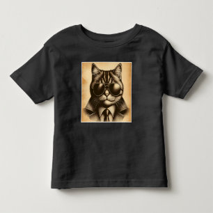 Camiseta Infantil Legal Gato Retroativo em Óculos de Sol Aviador, Se