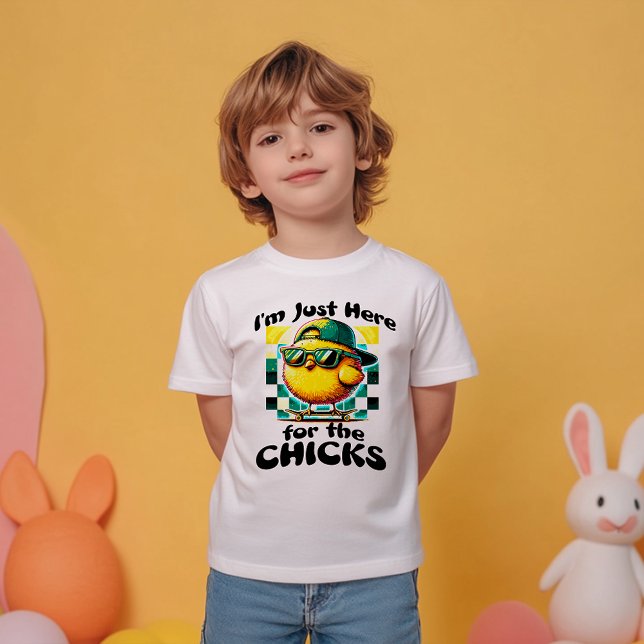 Camiseta Infantil Legal Pintinho Engraçado Dizendo Meninos (Criador carregado)