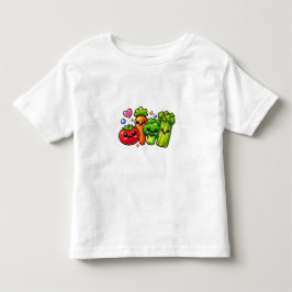 Camiseta Infantil Legumes Fofos Y2K