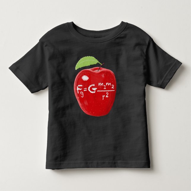Camiseta Infantil Lei de Isaac Newton do professor de ciências de (Frente)