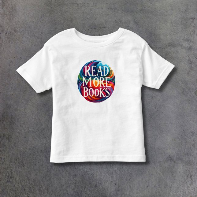 Camiseta Infantil Leia Mais Livros, Por Favor! Colorido (Criador carregado)