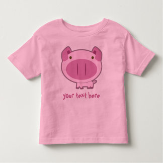 Camiseta Infantil LEITÃO COR-DE-ROSA BONITO para MIÚDOS