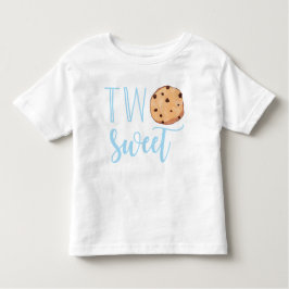 Camiseta Infantil Leite e Cookies segundo aniversário dois doce