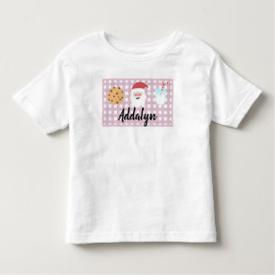 Camiseta Infantil Leite e Cookies Toddler T-sh, Papais noeis de Xadr