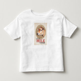 Camiseta Infantil "Leite Fresco da Nova Inglaterra"